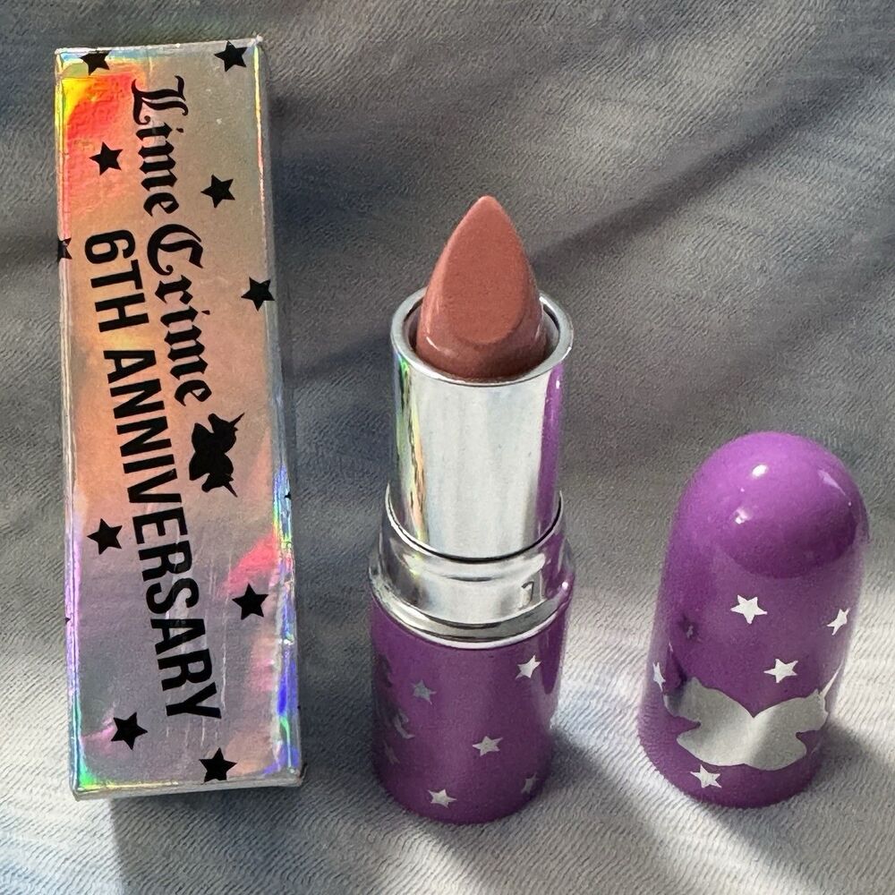 Rare NIB Lime Crime 6th Anniversary Babette Lipstick - Discontinued Collector's
